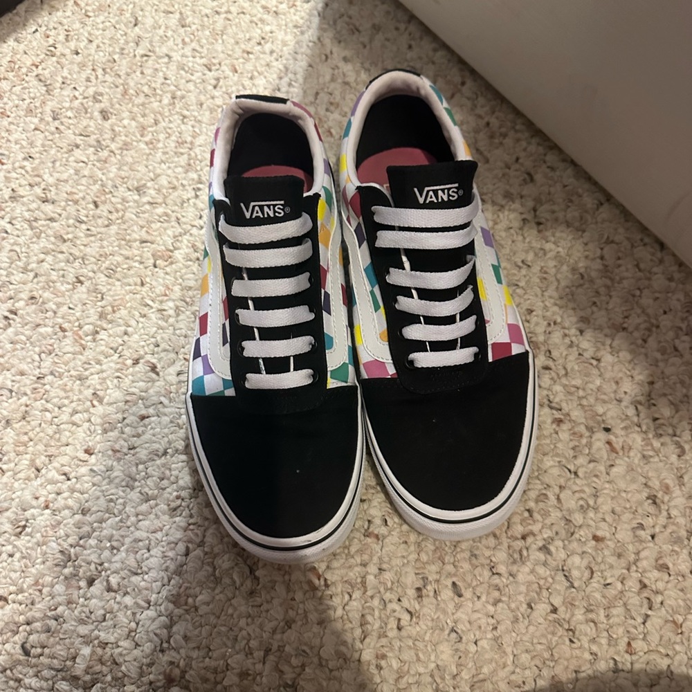 Multi colored vans size women’s 8